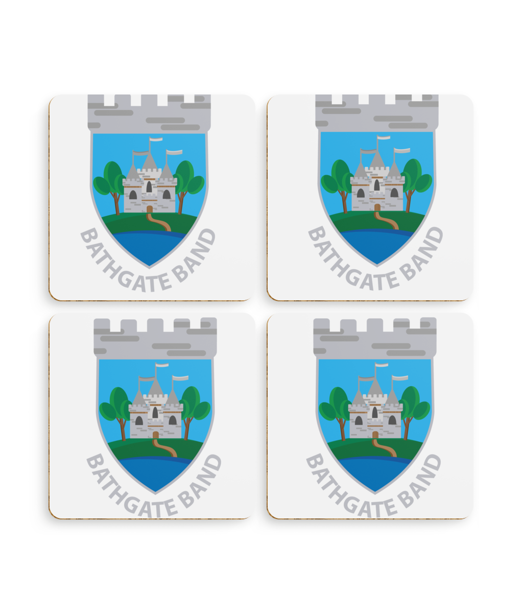 Pack of 4 Coasters Bathgate Band