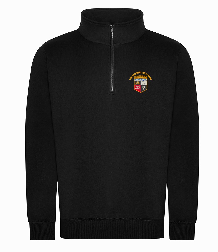 Premium ¼-Neck Zip Sweatshirt – Kirkintilloch Band